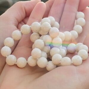 Gemispheres Therepeutic Riverstone Accelerating Change Necklace 10 mm 30"